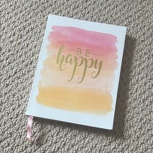 🩷FREE WITH PURCHASE🩷 Be Happy Journal with Pink and Yellow Design